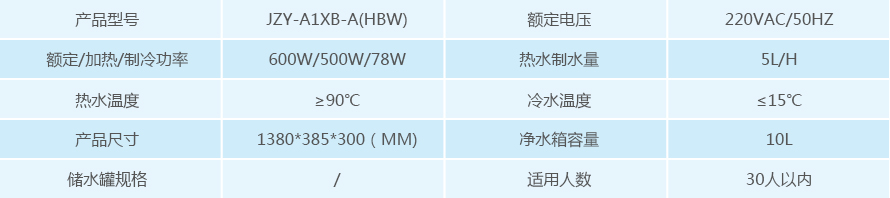 浩澤立式凈水器產(chǎn)品參數(shù)